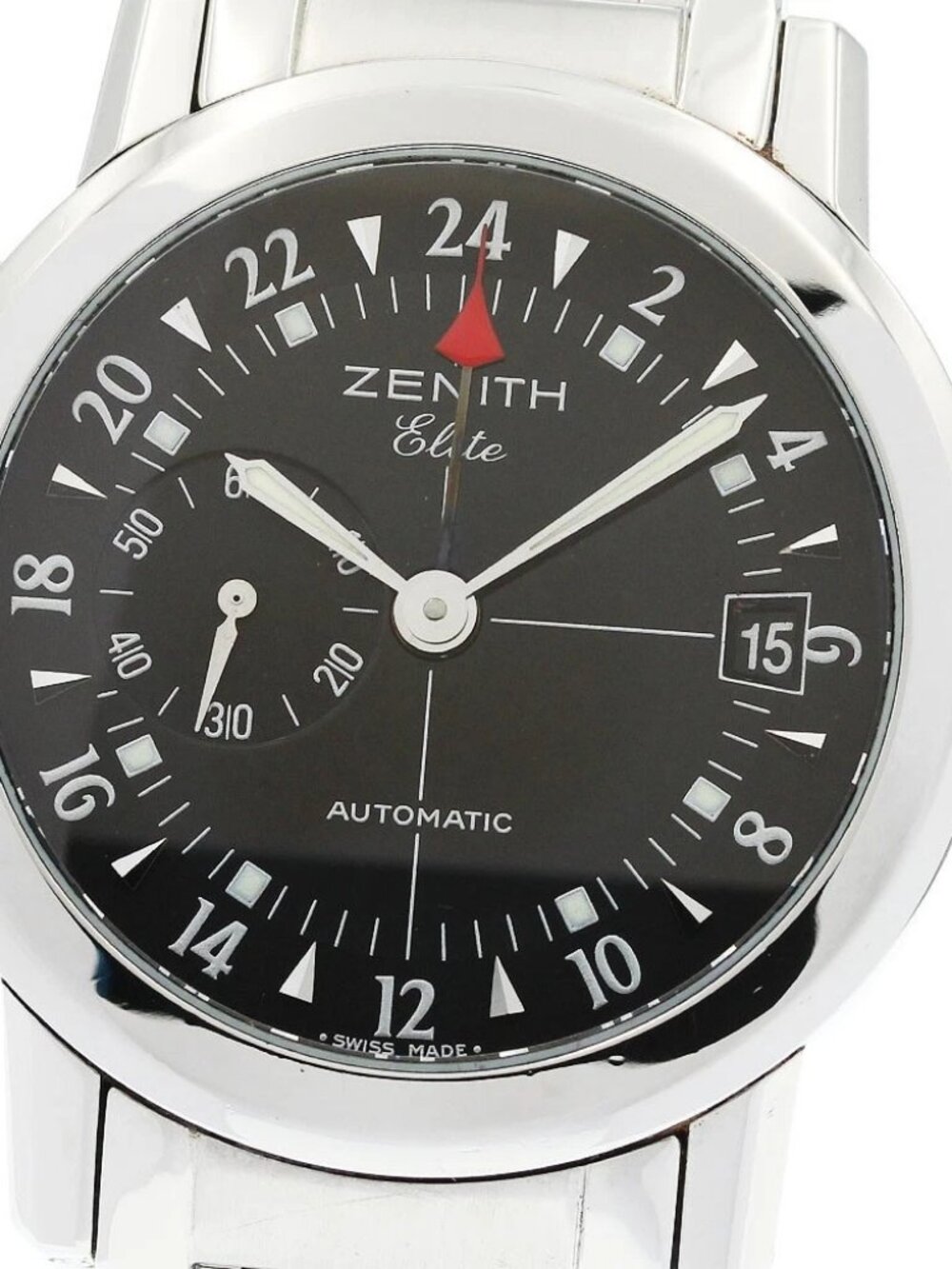 ZENITH Port Royale 01/02.0450.682 GMT date Black Dial Automatic Men's _949013